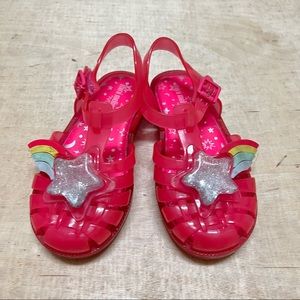 Mini Melissa Star Rainbow Possession II Glitter Sandal